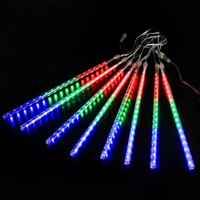 MeteorGlow LED Falling Star Outdoor Lights – 8 Weatherproof Tubes for Gardens, Patios, and Celebrations 7