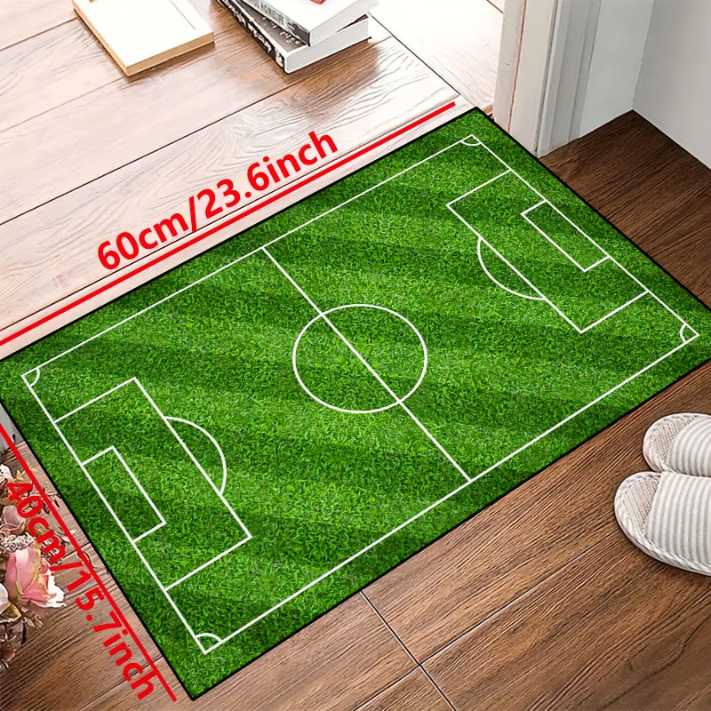 Soccer-Themed Washable Area Rug with Non-Slip Backing – Waterproof Indoor Outdoor Rug for Living Room and Bedroom 6