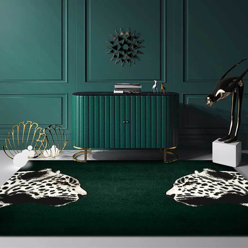 Wildlife Pattern Area Rug – Washable Polyester with Non-Slip Backing for Living Room and Bedroom Decor 2