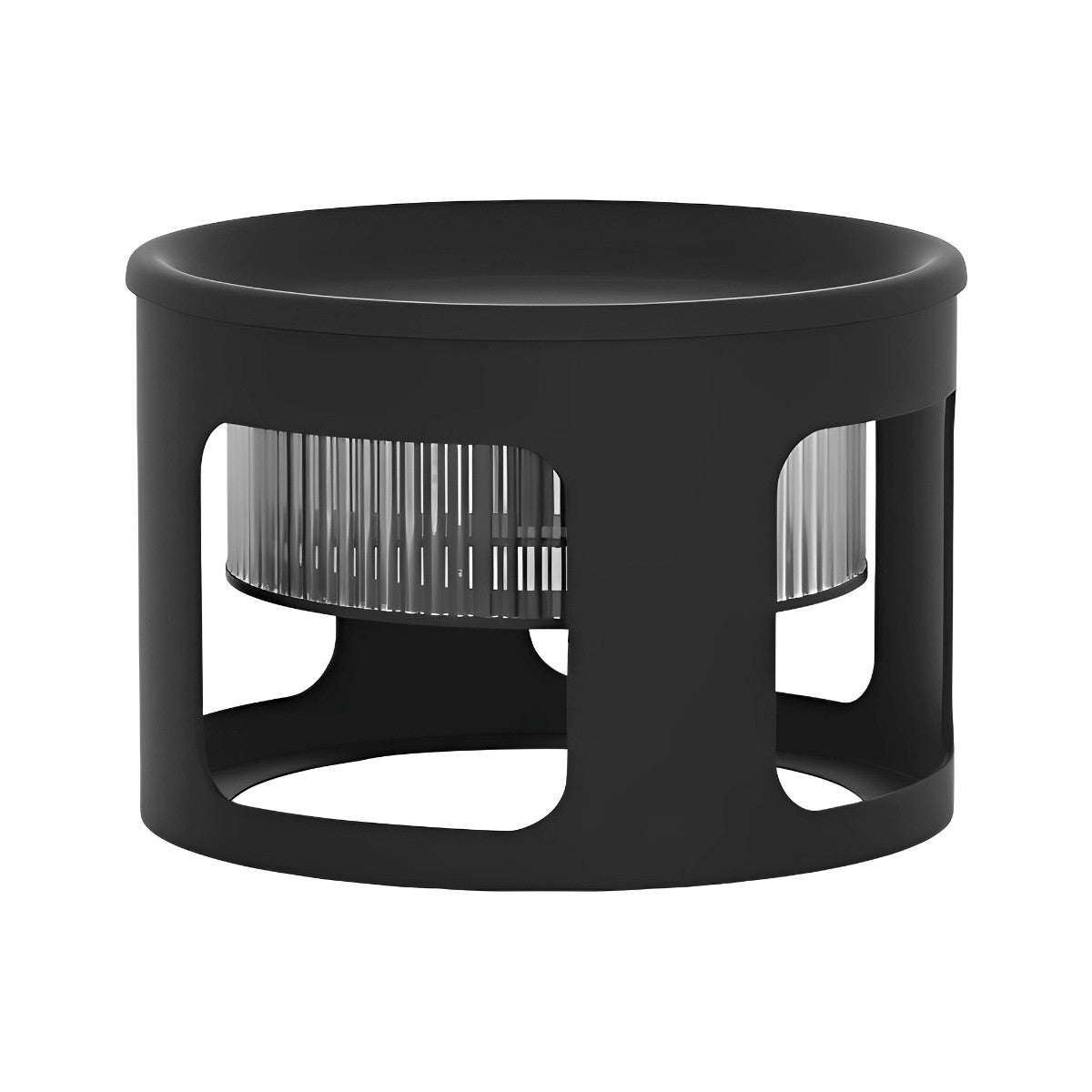 Cylinder Waterproof LED Black Modern SolarLight