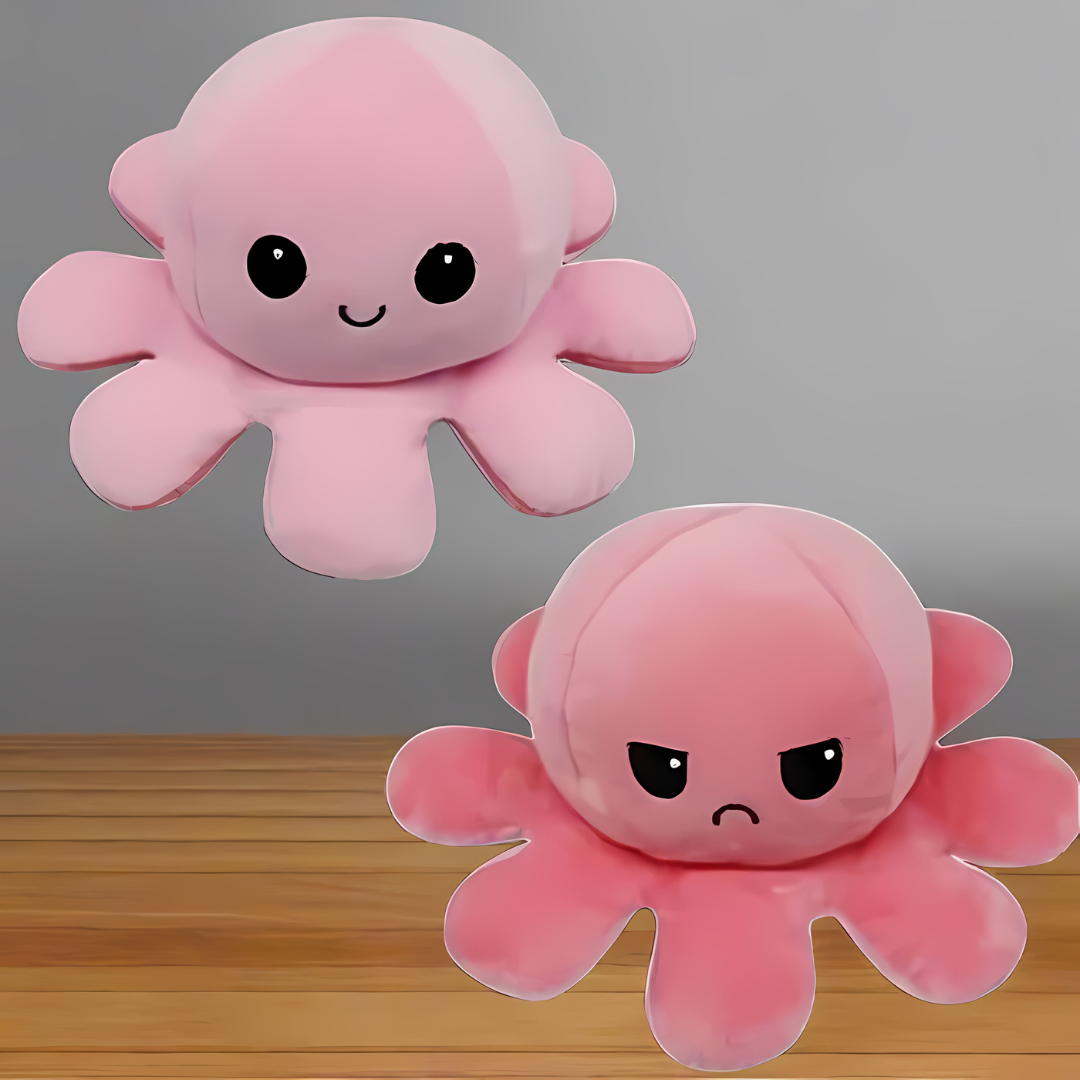 Reversible Plush Octopus Soft Toy