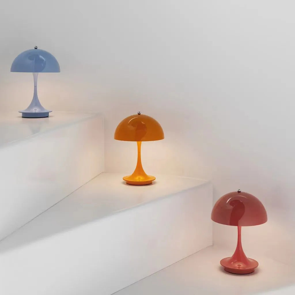 Portable Bedside Lamp with Wireless LED Lighting