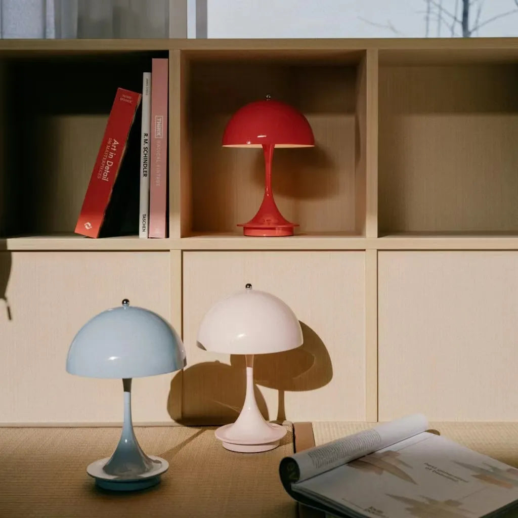 Portable Bedside Lamp with Wireless LED Lighting
