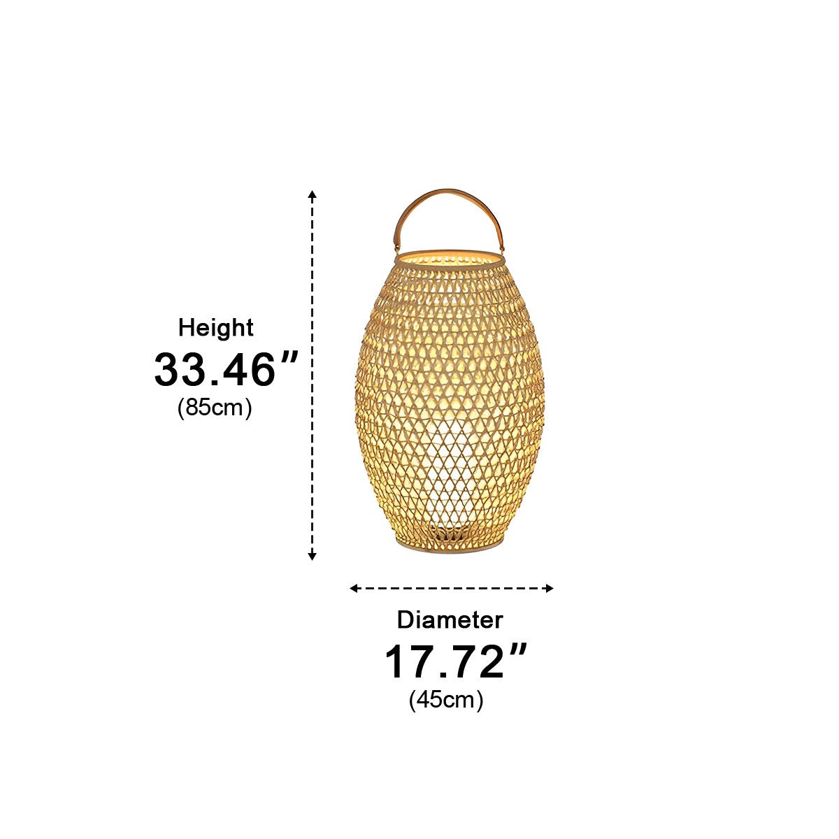 Portable Lanterns Shape Light Waterproof LED Modern Lawn Lamp