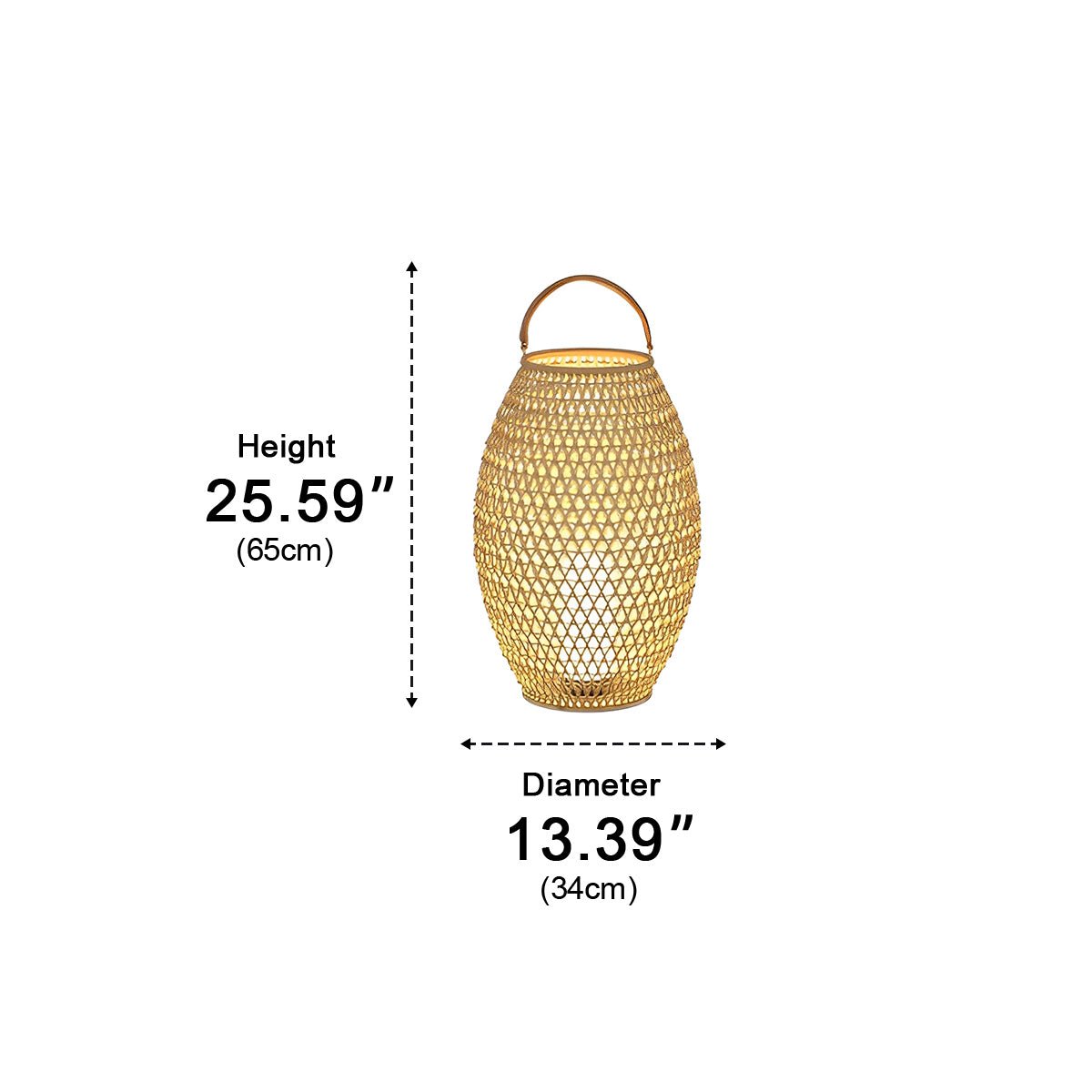 Portable Lanterns Shape Light Waterproof LED Modern Lawn Lamp