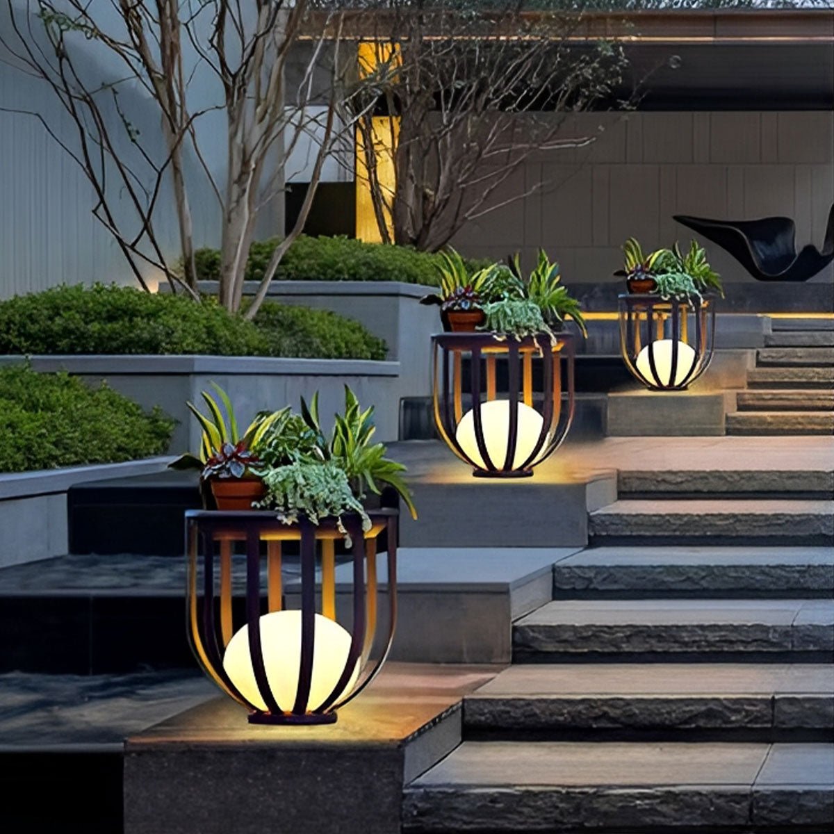 Waterproof Hollow Flower Stand Landscape Outdoor Lawn Light