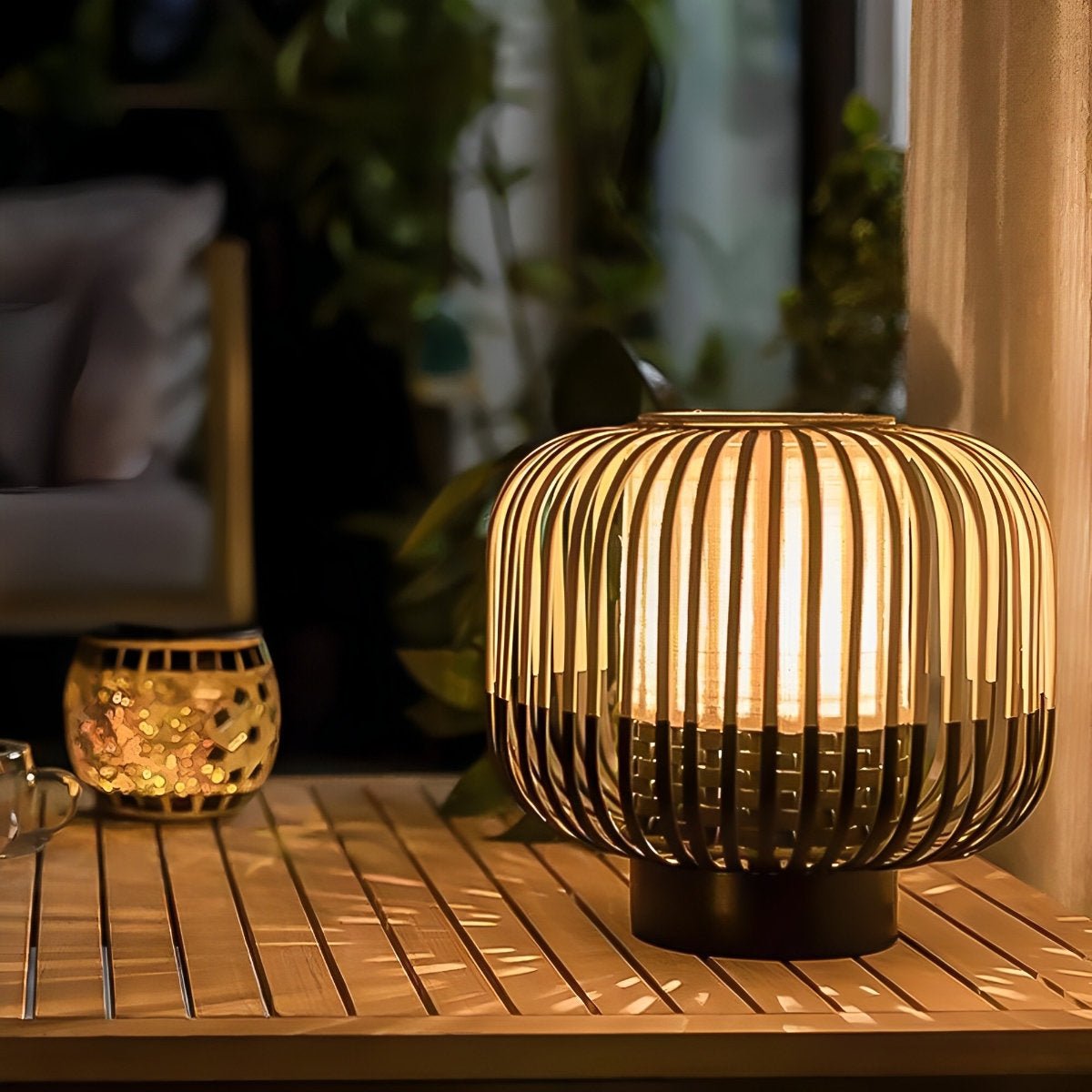 Waterproof Handmade Outdoor Bamboo Light Hanging Lanterns