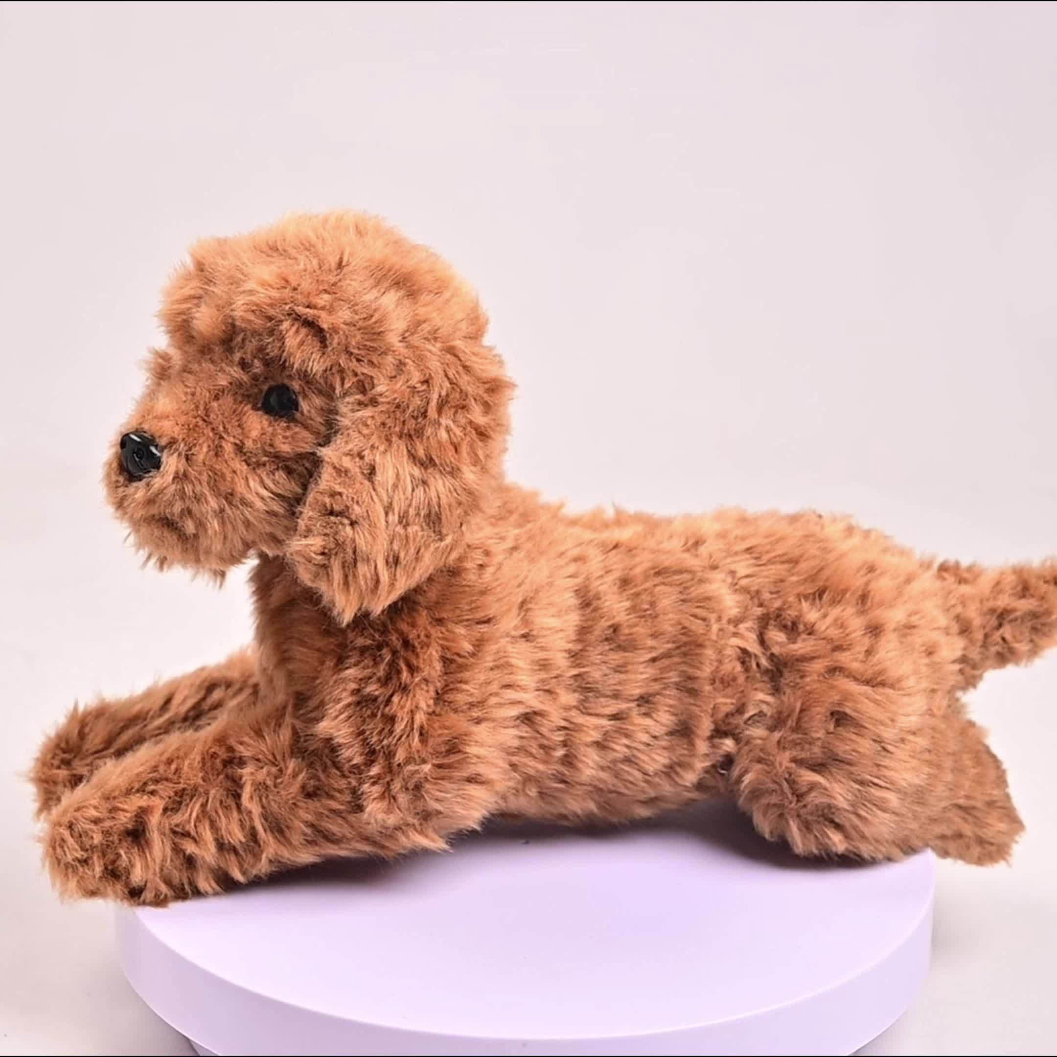 Cuddly Plush Dog Toy – Soft Polyester Stuffed Dog for Kids, Realistic Eyes, 15.7 in, Perfect for Playtime and Nursery Decor 2
