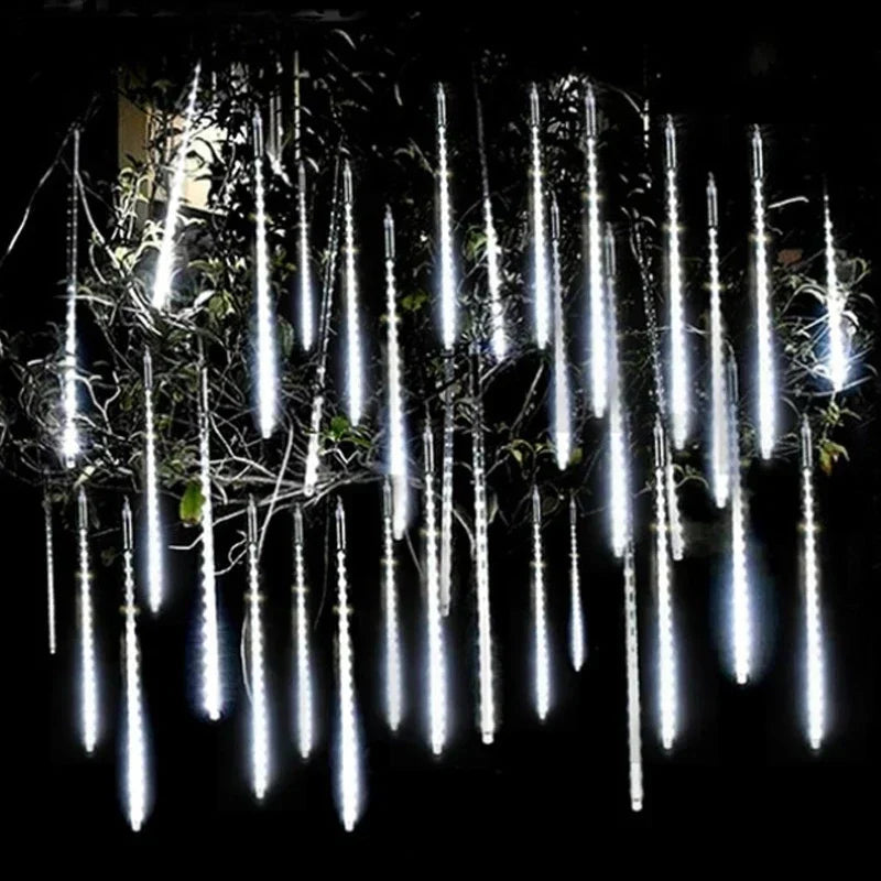 MeteorGlow LED Falling Star Outdoor Lights – 8 Weatherproof Tubes for Gardens, Patios, and Celebrations 1
