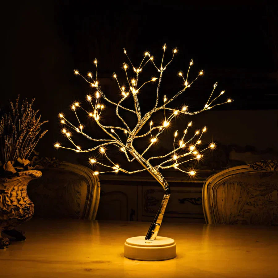 Bedside Lamp Tree Branch Fairy Lights