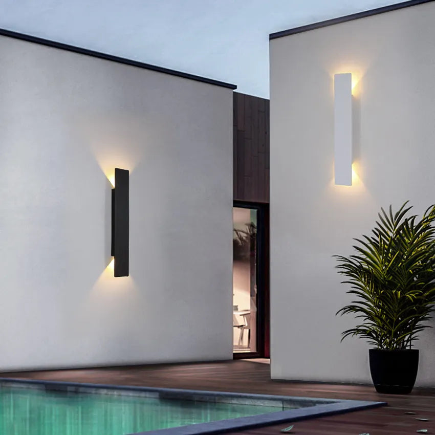 Waterproof Aluminum Outdoor Wall Light – Elegant Exterior Wall Sconce for Garden and Patio, Weatherproof Design, Easy Installation 2