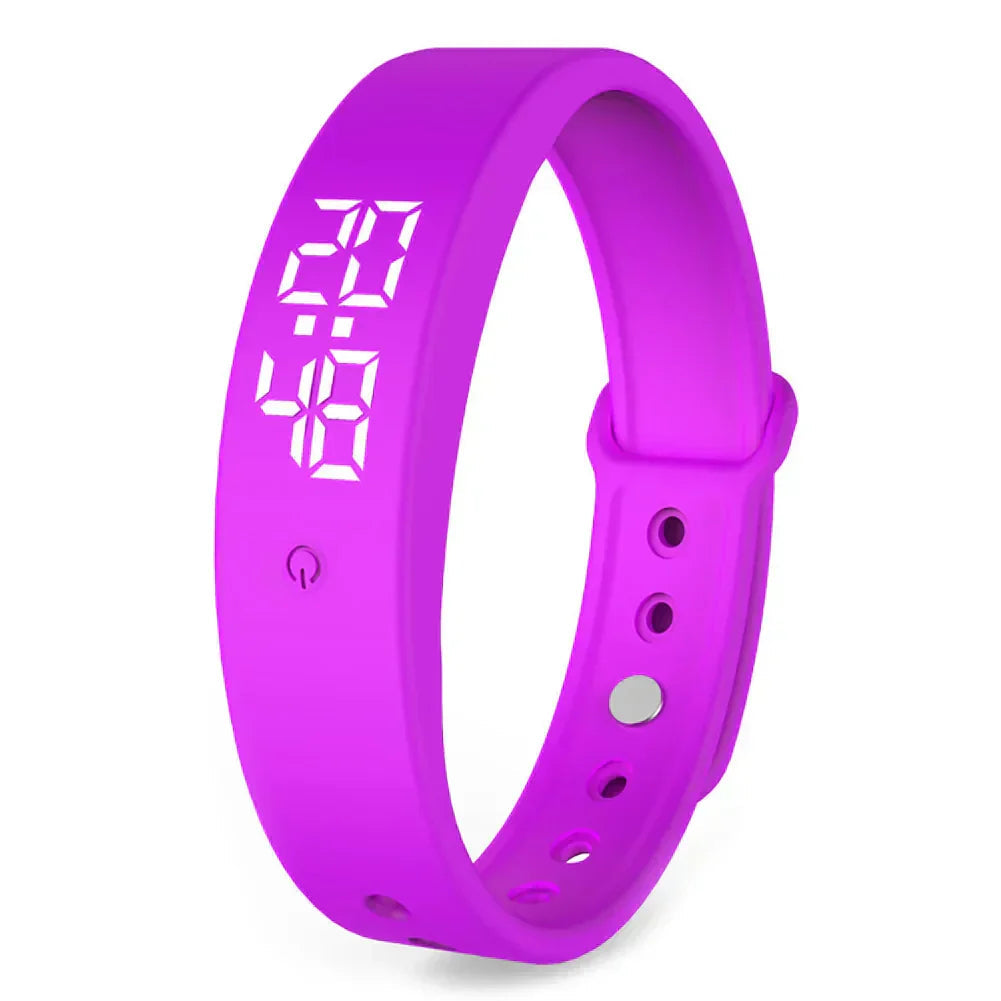 Waterproof Fitness Smartwatch with Vibration Alerts – Digital Display and Silicone Strap for Daily Tracking 2