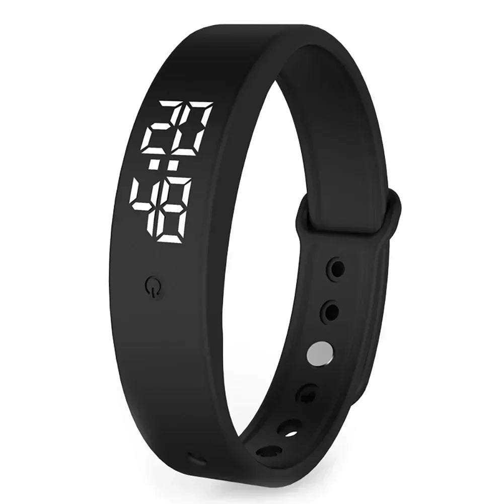 Waterproof Fitness Smartwatch with Vibration Alerts – Digital Display and Silicone Strap for Daily Tracking 4
