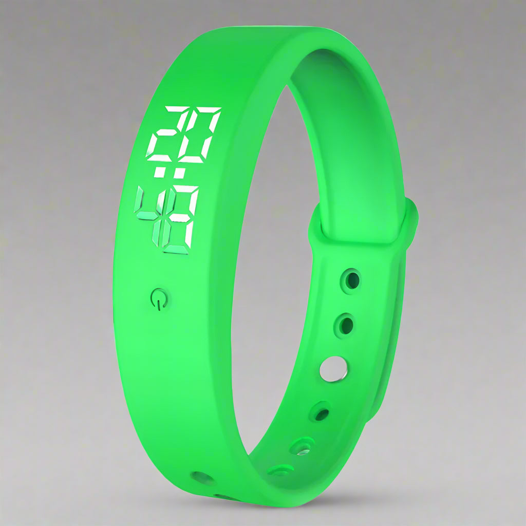 Waterproof Fitness Tracker Smartwatch with Temperature Monitoring and Vibration Alerts - Adjustable Silicone Strap 6