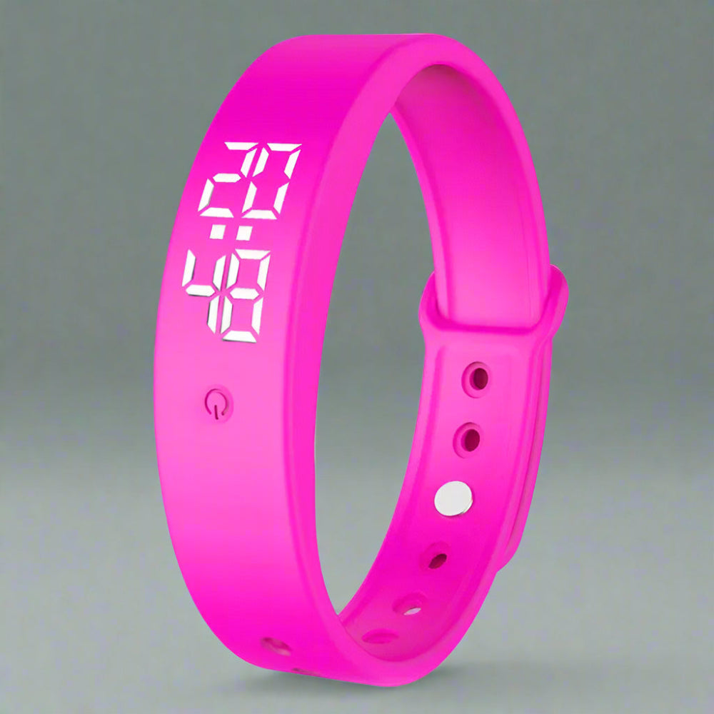 Waterproof Fitness Tracker Smartwatch with Temperature Monitoring and Vibration Alerts - Adjustable Silicone Strap 9