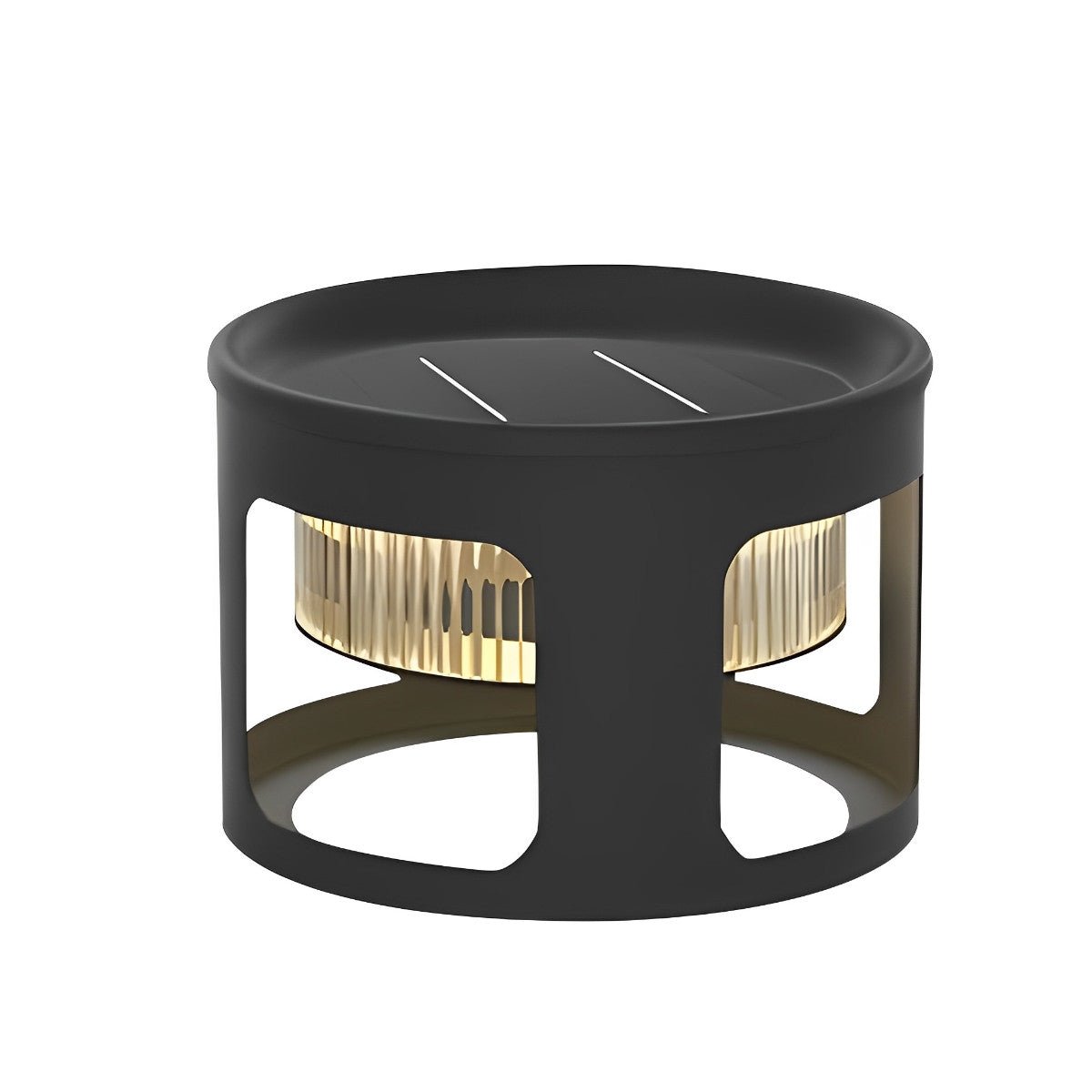 Cylinder Waterproof LED Black Modern SolarLight