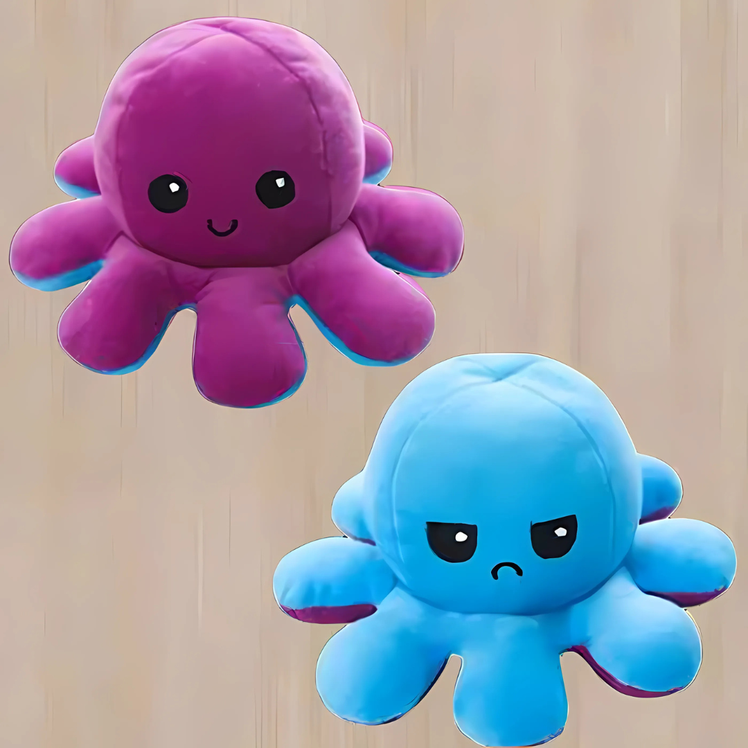 Reversible Plush Octopus Soft Toy
