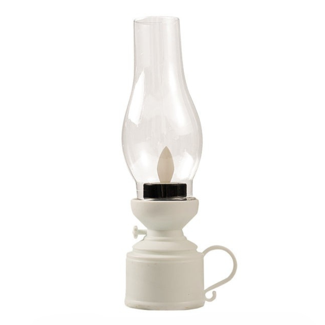 LED Table Lamp with Vintage Lantern Style