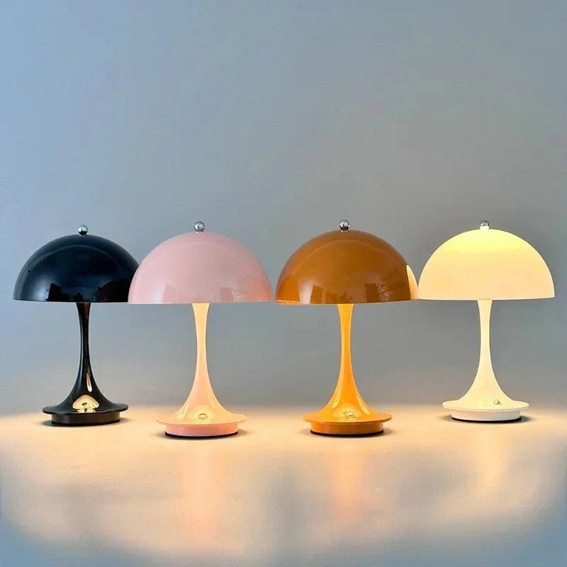 Portable Bedside Lamp with Wireless LED Lighting
