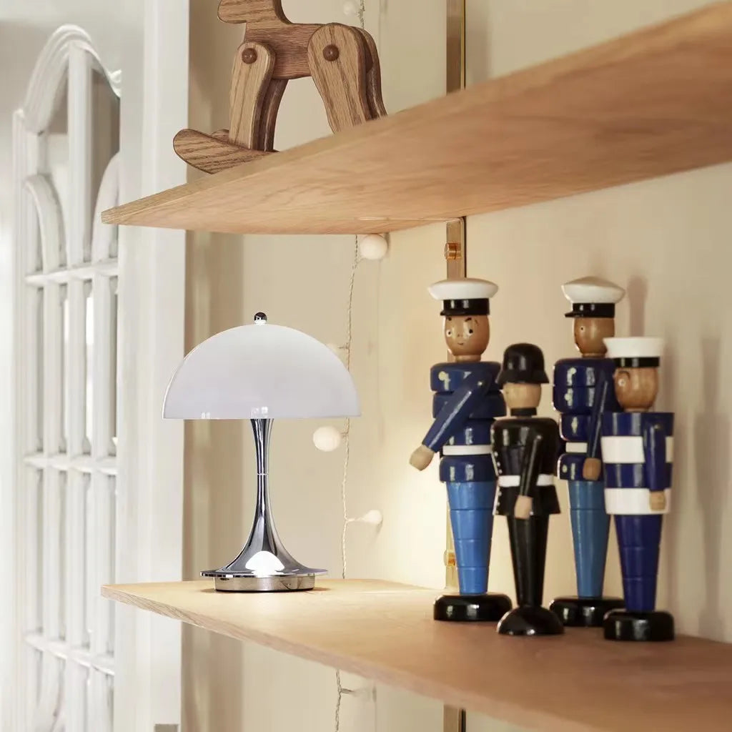 Portable Bedside Lamp with Wireless LED Lighting
