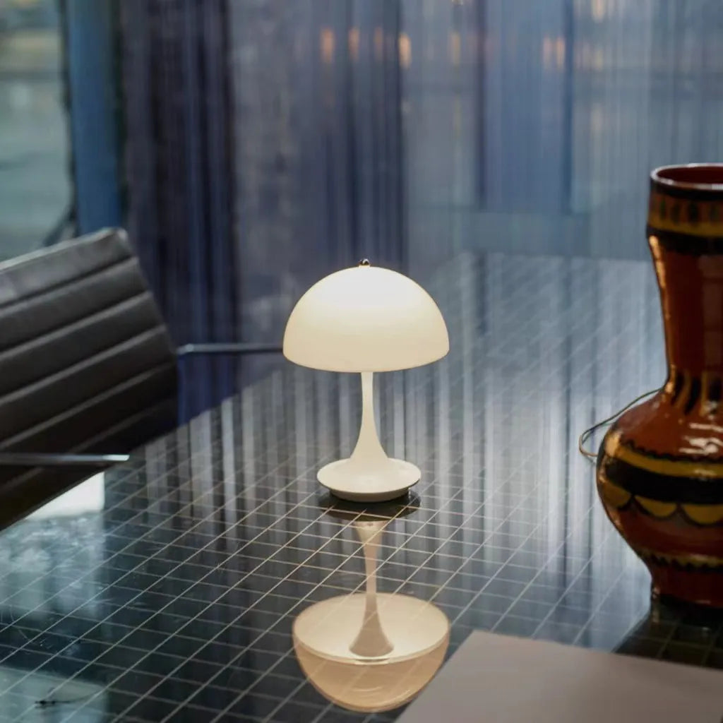 Portable Bedside Lamp with Wireless LED Lighting