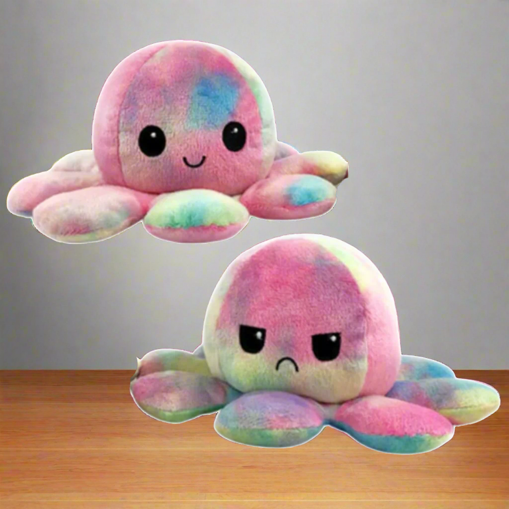 Reversible Plush Octopus Soft Toy