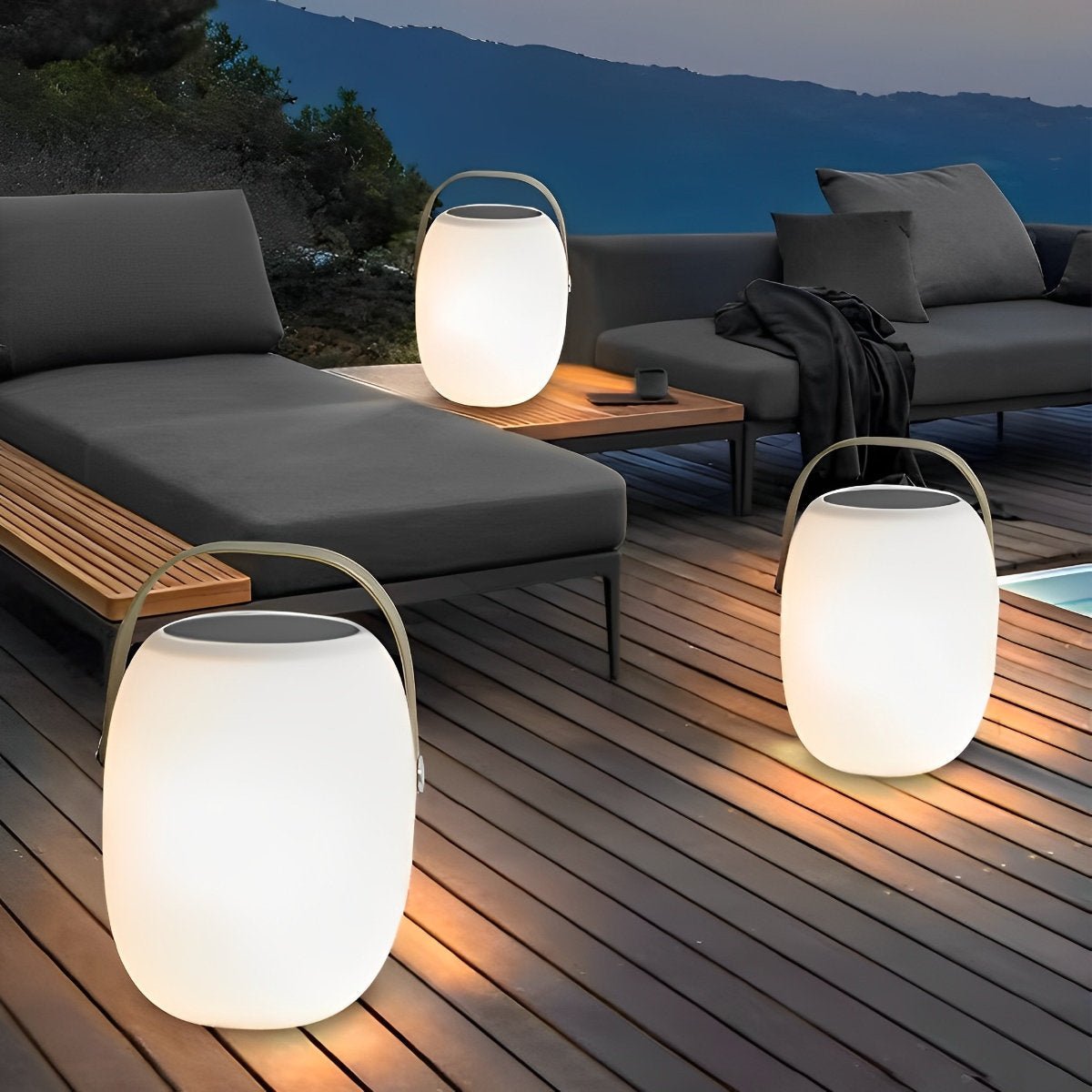 Waterproof Solar Outdoor LED Hanging Lantern Lights